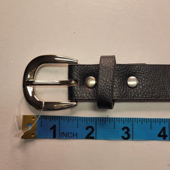 WOMENS Black Studded Belt - Picture 10 of 11